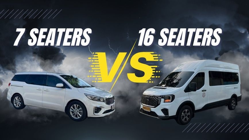 So sánh xe 7 và 16 chỗ